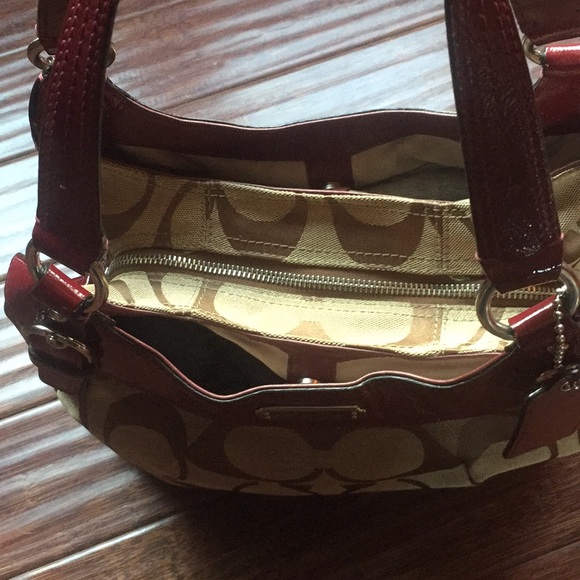 Coach Purse w/ Several Pockets - Picture 3 of 8